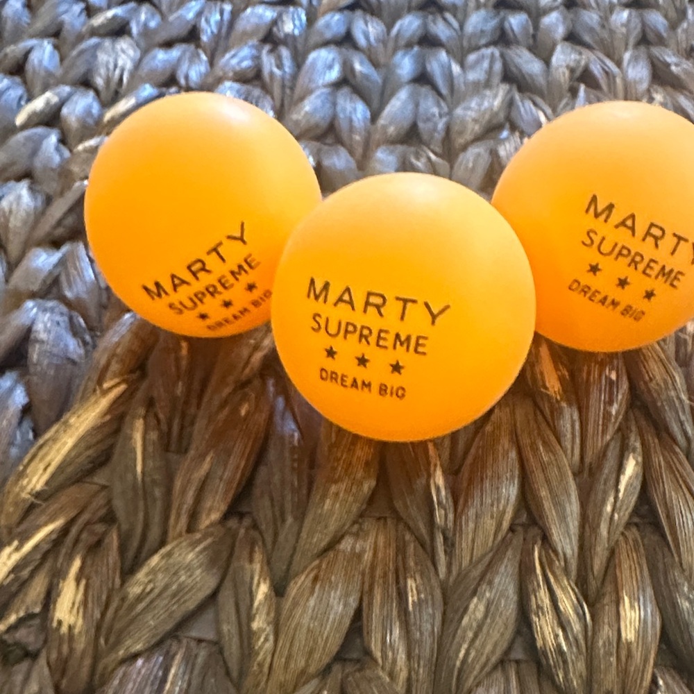 Marty Supreme OrangePing Pong Balls - 3 Pack